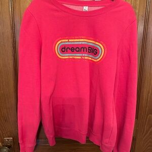 ZYIA Bright Pink 'dreamBIG' Crewneck Sweatshirt